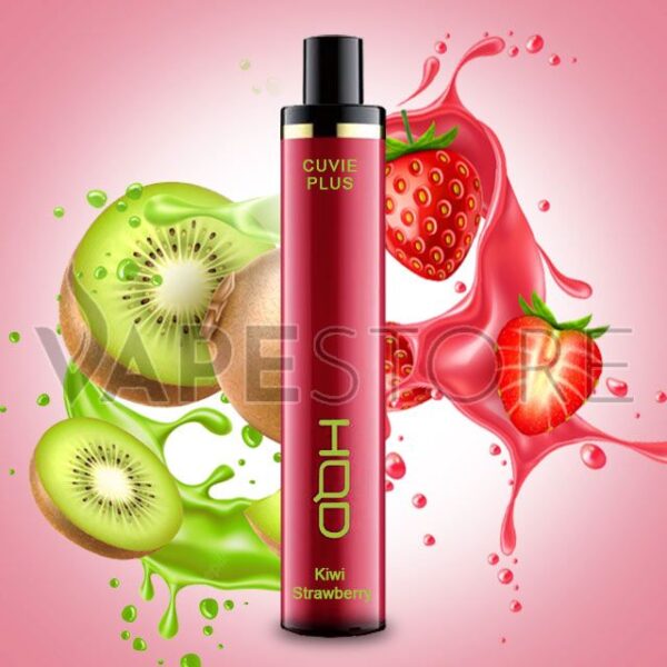 HQD CUVIE PLUS 1200 PUFFS KIWI STRAWBERRY DISPOSABLE POD VAPE