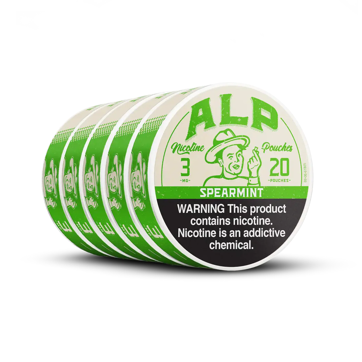 Alp Nicotine Pouches Spearmint - 5 Pack - Image 3